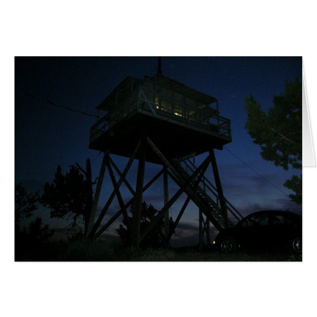Herfst Mountain Fire Lookout (Voorkant Horizontaal)