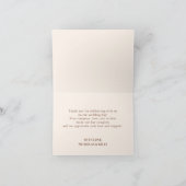 Herfst Mountain Forest Wedding Hartelijk dank Bedankkaart (Binnen)