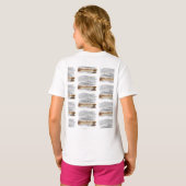 Herfst Mountain Lake Landschap Vredige Waterverf T-shirt (Achterkant volledig)