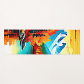 Herfst Mountain Lake Scene Yogamat (Voorkant (horizontaal))