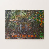 Herfst Mountain Stream Reflecties Fotografisch Legpuzzel (Horizontaal)