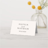 Herfst Mountain Trouwtafel Tafelnummer Plaatskaartje (Achterkant)