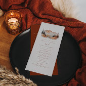 Herfst Mountain Wedding Order of Events Programma