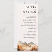 Herfst Mountain Wedding Programma (Voorkant)