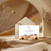 Herfst Mountain Wedding RSVP Kaart