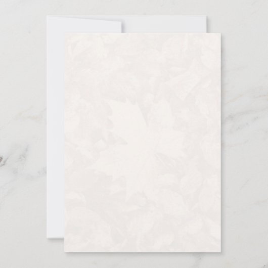 Herfst Mountain Wedding Uitnodiging (Achterkant)