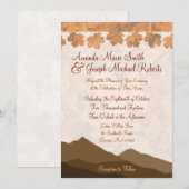 Herfst Mountain Wedding Uitnodiging (Voorkant / Achterkant)