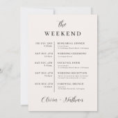 Herfst Mountain Wedding Weekend Route Kaart (Achterkant)