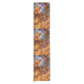 Herfst Mozaïek Abstracte Korte Tafelloper (Voorkant)