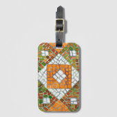 HERFST MOZAÏEK BAGAGELABEL (Voorkant (verticaal))