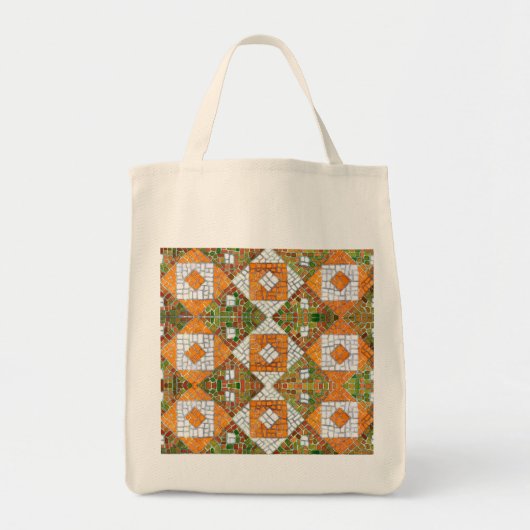HERFST MOZAÏEK Kruidenier Canvas tas (Voorkant)