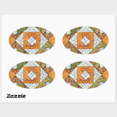 HERFST MOZAÏEK Ovale Stickers (Vel)