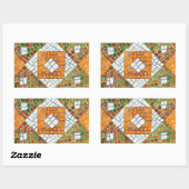 HERFST MOZAÏEK Rechthoek Stickers (Vel)
