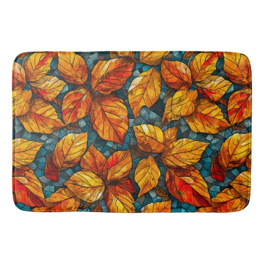 Herfst mozaïekpatroon badmat (Voorkant)