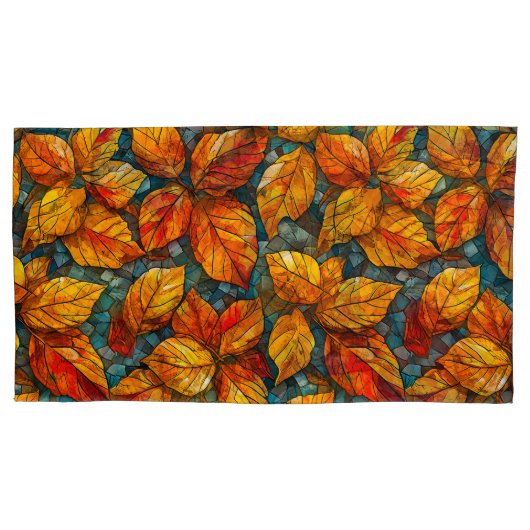 Herfst mozaïekpatroon kussensloop (Voorkant)