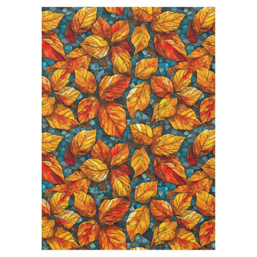 Herfst mozaïekpatroon tafelkleed (Voorkant)