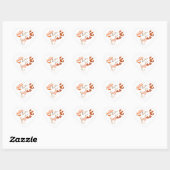 Herfst Mr & Mrs Love Hart Huwelijk Stickers (Vel)