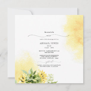 Herfst Mrs. Zonnebloem Gele Bruiloft Bridal Shower Kaart