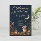 Herfst Muis Baby Shower Kaart (Staand voorkant)