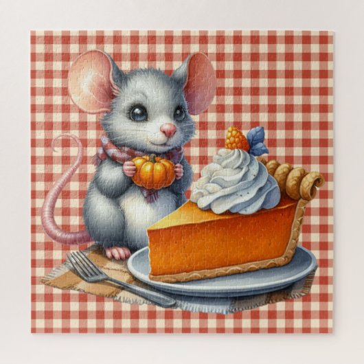 Herfst Muis Puzzel (Verticaal)