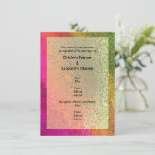 Herfst Multi-Shades van Kleur Bruiloft Kaart (Staand voorkant)