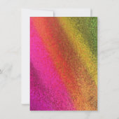 Herfst Multi-Shades van Kleur Bruiloft Kaart (Achterkant)