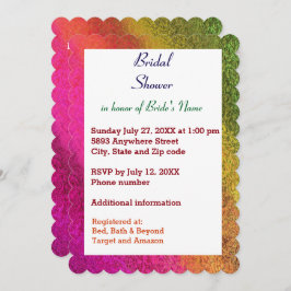 Herfst Multi-Shades van Kleur Vrijgezellenfeest Kaart