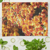 Herfst Mums Theedoek (Gevouwen)