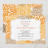 Herfst Mums Weddenschap Bridal of Baby shower nodi Kaart (Voorkant / Achterkant)