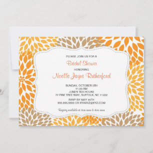 Herfst Mums Weddenschap Bridal of Baby shower nodi Kaart