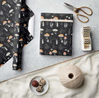 Herfst Mushroom Botanical Cottage Goblincore Cadeaupapier