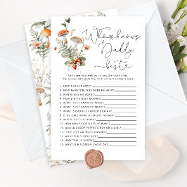 Herfst Mushroom Wie kent papa beste baby shower