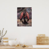 Herfst Mystiek Gothische Sprookje Fantasy Kunst Po Poster (Keuken)