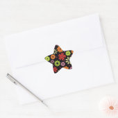 Herfst Naadloos Bloemmotief Ster Sticker (Envelop)