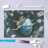 Herfst naar beneden het konijnenhol Alice in Wonde Tissuepapier (Craft)