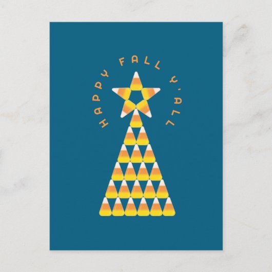 Herfst naar Kerst Briefkaart Blauwgroen – Candy Co (Voorkant)