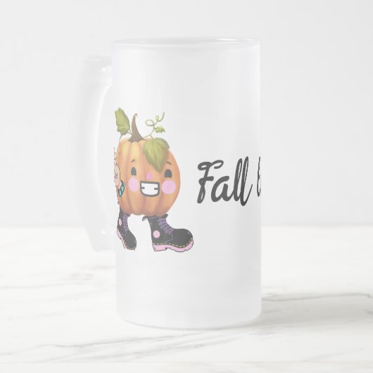 herfst naar rots matglas bierpul (Voorkant links)