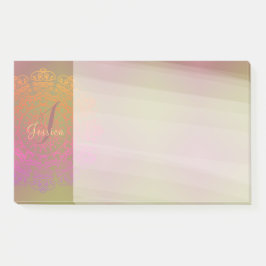 Herfst naar Winter Mandala Monogram Post-it Notes