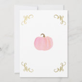 Herfst Naherfst roze pompoen zoet 16-partij Kaart (Achterkant)