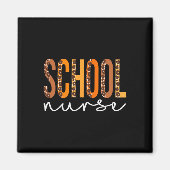 Herfst najaar Bedankt van het schoolzuster leopard Magneet (Voorkant)