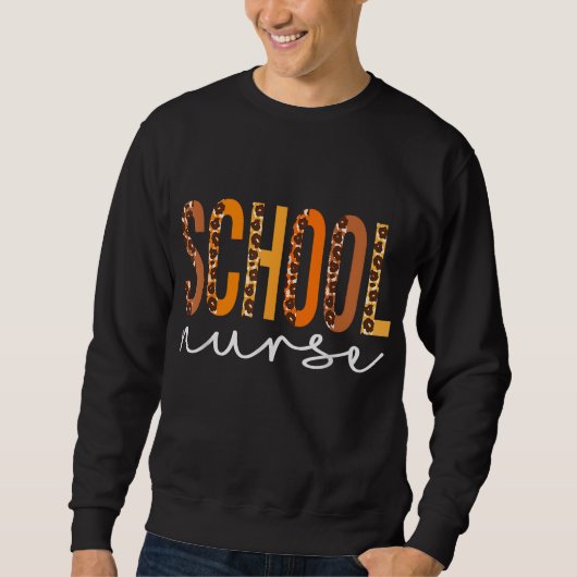 Herfst najaar Bedankt van het schoolzuster leopard Trui (Voorkant)