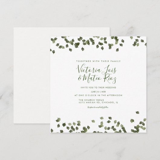 Herfst najaar bijtende trouwerij (Voorkant / Achterkant)