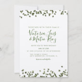 Herfst najaar bijtende trouwerij kaart (Voorkant)