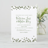 Herfst najaar bijtende trouwerij kaart (Staand voorkant)