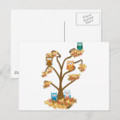 Herfst najaar briefkaart (Voorkant / Achterkant)