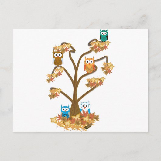 Herfst najaar briefkaart (Voorkant)