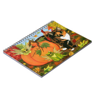 Herfst najaar Calico Cat Fairy Cats-laptop Notitieboek