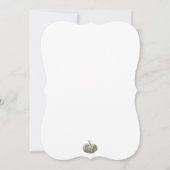 Herfst Najaar Little Fox Baby shower Invitation Kaart (Achterkant)