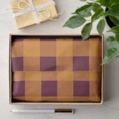 Herfst najaar Oranje Burgundy Pset Pattern Tissuepapier (Geschenk)