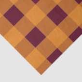 Herfst najaar Oranje Burgundy Pset Pattern Tissuepapier (Detail)
